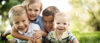 Lachende kinderen