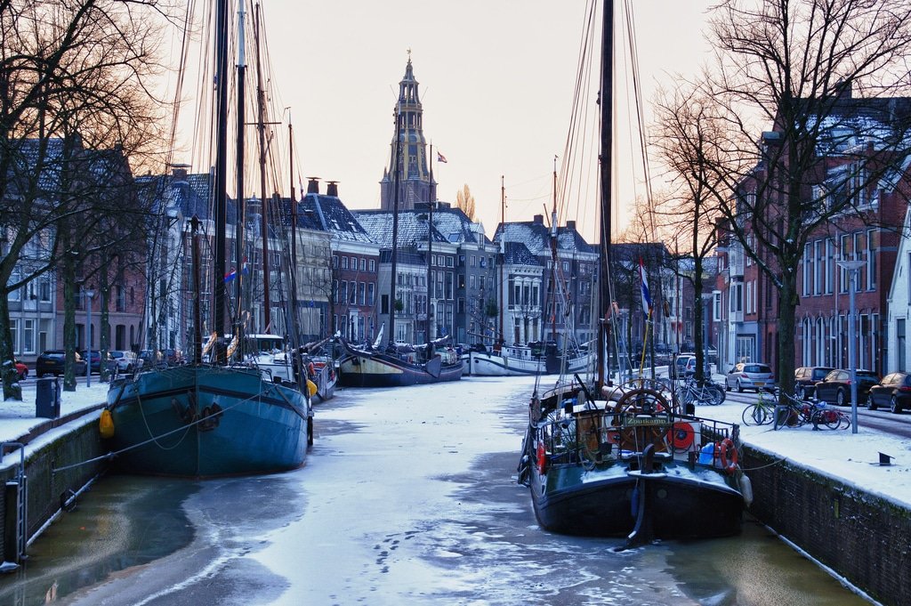 Winter in de stad