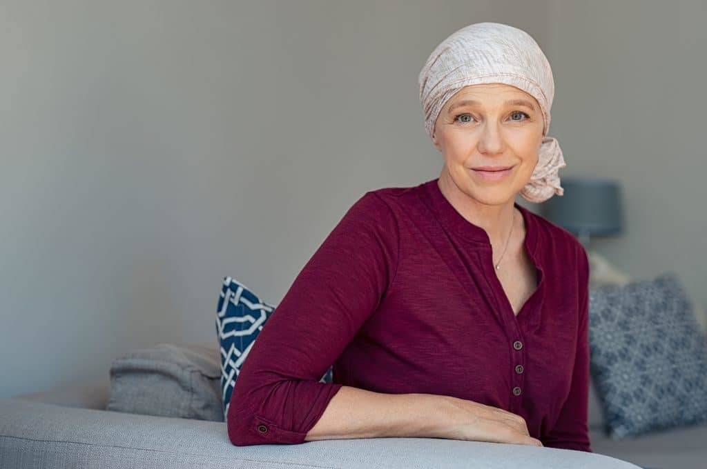 Vrouw leidt aan kanker